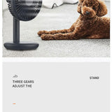 THANKSHARE Desktop Fan 2000mAh Battery Capacity USB Charging Desk Super Mute Laptop Cooler Desktop Fan 4 Speed Cooling Gadgets