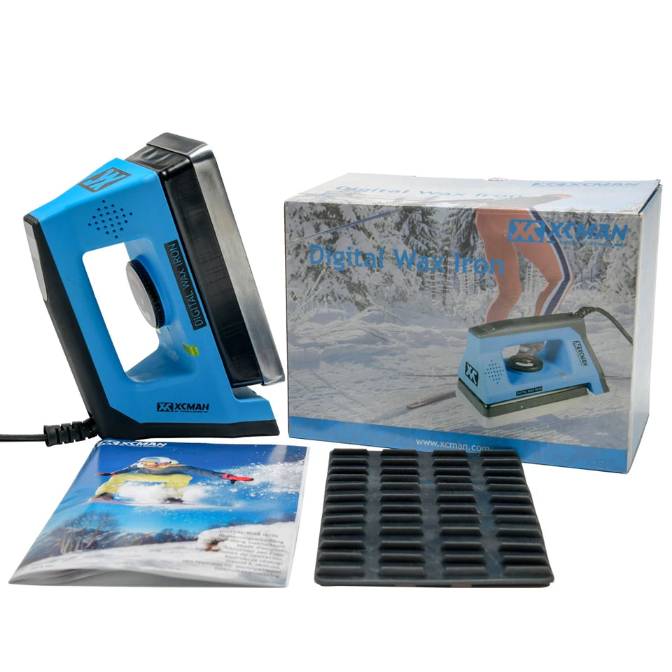 XCMAN Ski Snowboard  Digital Waxing Iron 110V 800W Precise Controlling Temperature with a Wax Iron Mat