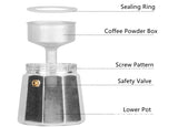 Alloy Mocha Pot 1 Cup 50ml Home Coffee Pot Household Octagonal Moka Coffee Tools