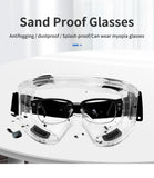 Anti-Fog Safety Goggle Anti-Splash Anti-Shock Dust-Proof Motorcycle Riding Sand-Proof Transparent Laboratory Protective Glasses