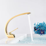 Luxury Brass Basin Faucet Deck Mounted Black Hot Cold Water Bathroom Basin Wash Mixer Tap Single Hole For Bathroom