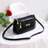 New Arrivals Women Shoulder Crossbody Bags Purse Bowknot PU Leather Messenger Handbags Small Phone Pocket for mama