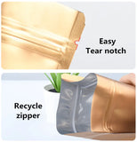 100PCS Stand-up Matte Aluminum Foil Window Ziplock Bag DIY Snack jewelry Spice Candy Customize Logo Brand Gift Storage Pouches