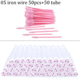 Reusable Eyebrow Brush Tube Disposable Eyelash Brushes Mix Eyebrow Brush with New Eelash Resin Drill Replaceable Makeup Brushes
