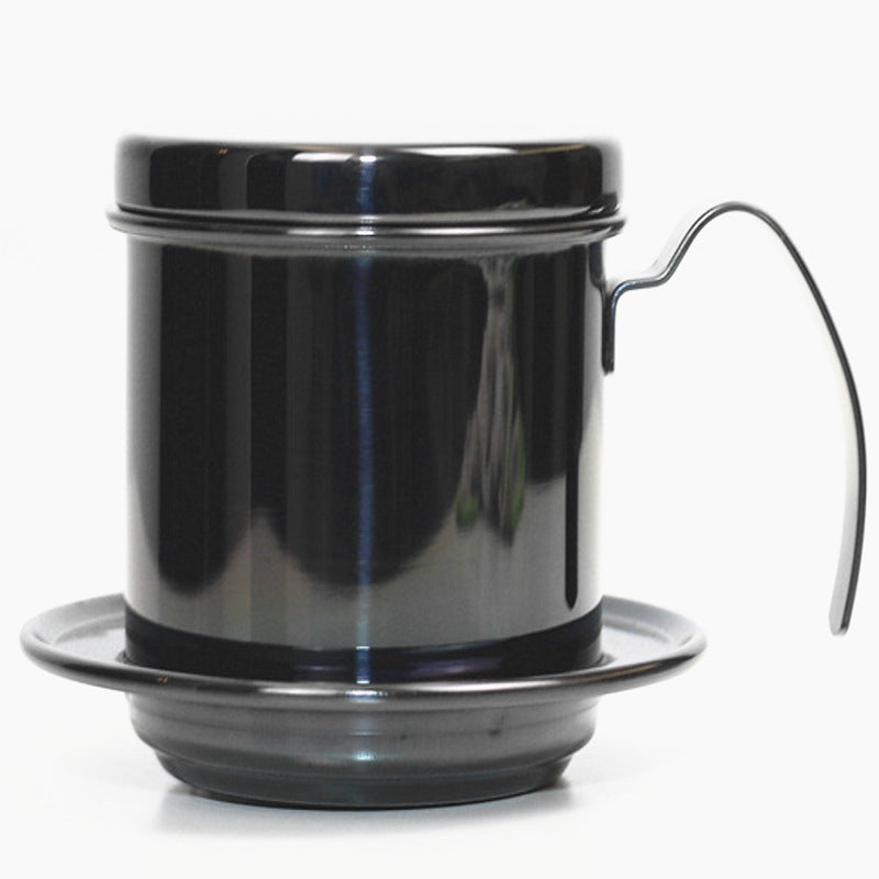 350ml Vietnamese Moka Pot Espresso Coffee Maker Portable Stainless Steel Filter Holder Drip Filter Coffee Accessories
