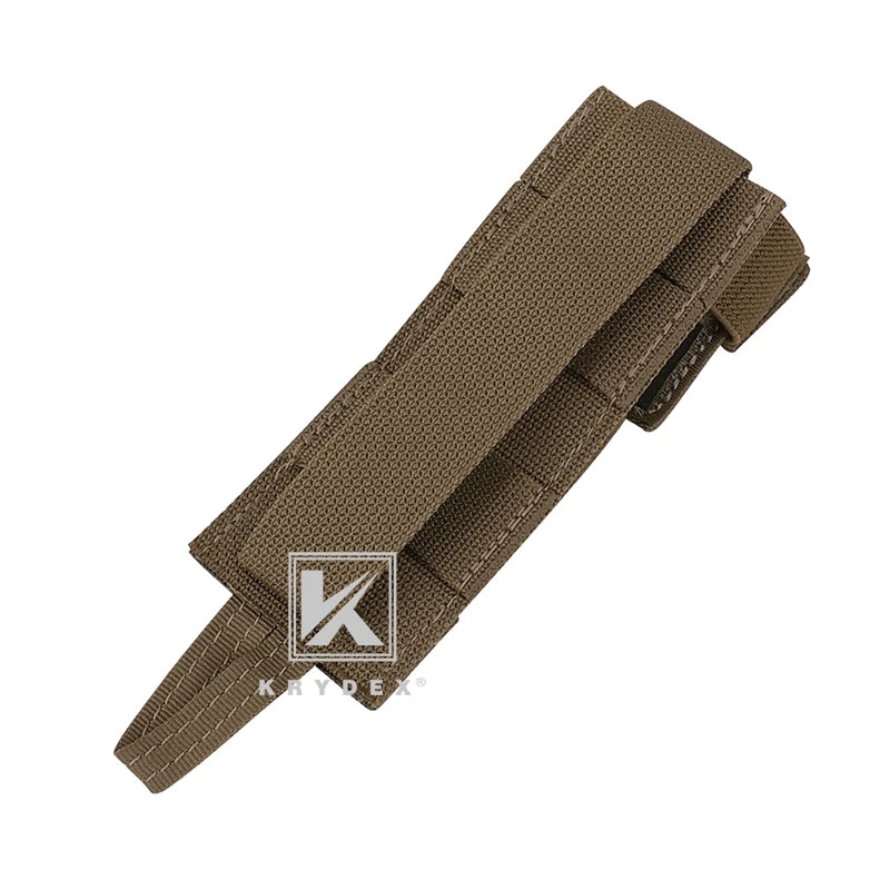 KRYDEX Tactical Modular Radio Antenna Relocation Retention Pouch Small MOLLE Wargame Hunting Hiking Combat Equipment Pouch