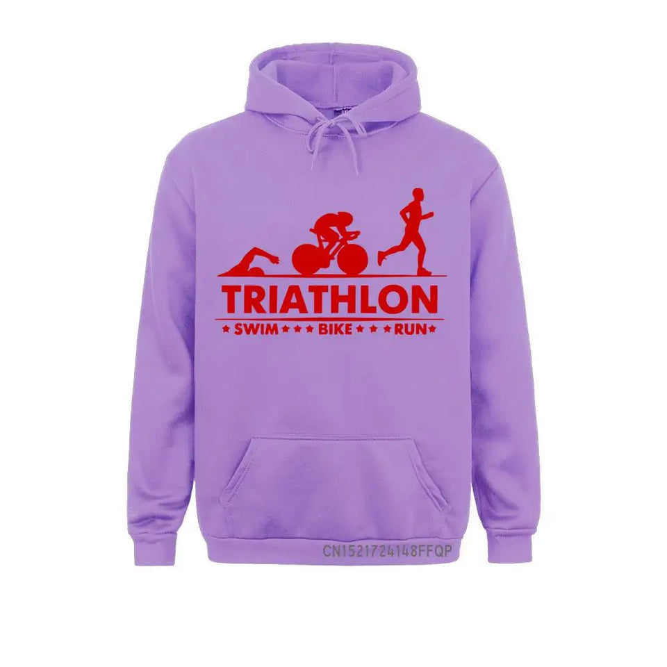 Men Pocket Pullover Triathlon Swim Bike Run Athlete Sport Hoodie Men Streetwear Harajuku Oversized Harajuku Mens Sweatshirt