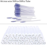 Reusable Eyebrow Brush Tube Disposable Eyelash Brushes Mix Eyebrow Brush with New Eelash Resin Drill Replaceable Makeup Brushes
