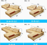 Living Room Sofa set furniture real genuine cow leather sofa recliner speaker bluetooth puff asiento muebles de sala canape cama