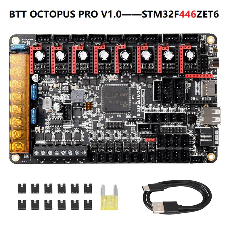 BIGTREETECH Octopus Pro 3D Printer Motherboard 60V 8-axis Support TMC5160 Pro TMC2209 for Ender3 VORON 2.4 3D Control Board