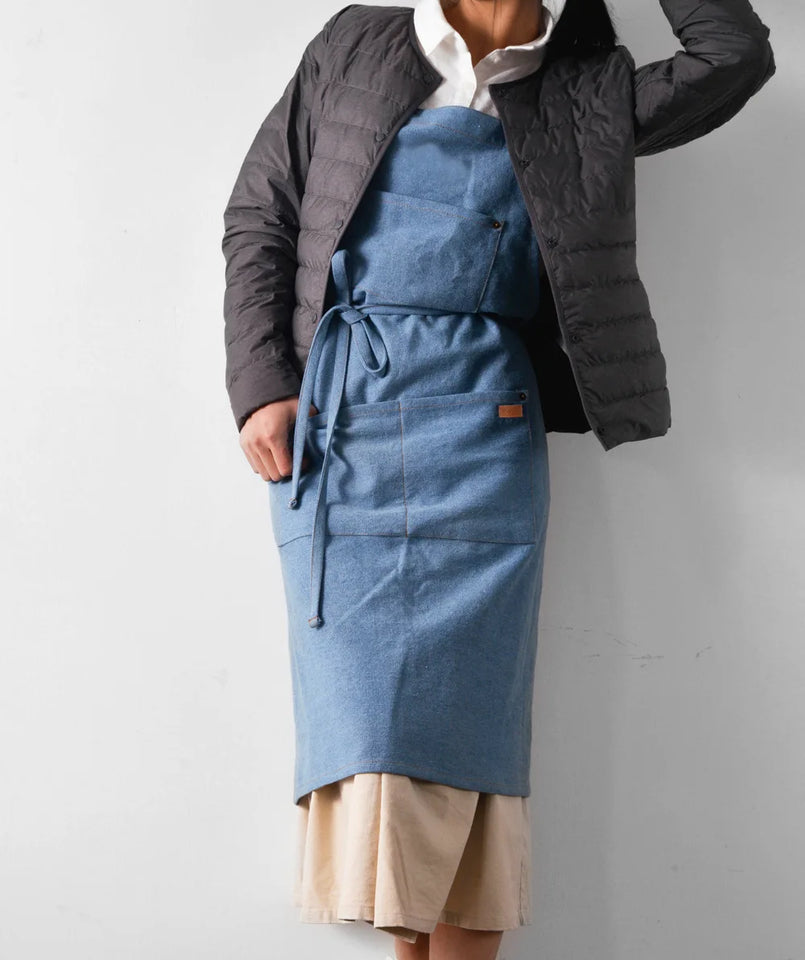 Cotton Denim Aprons Gardening Coffee Shop Kitchen Cooking Baking BBQ Cleaning Painting Restaurant Stylish Design Florist Apron