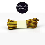 1 Pair 18 Colors Striped Double Color Shoe laces Round Outdoor Sneakers Shoelaces Cotton Boots Shoelace 70CM 90CM 120CM 150CM