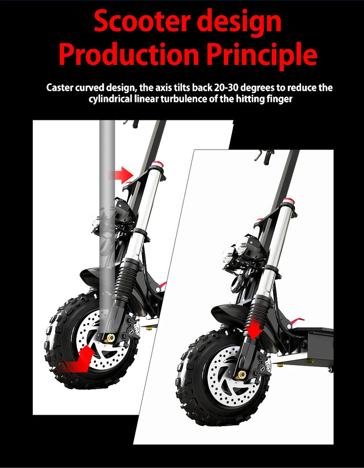 [8 models]10/11 Inch 48V-72V 1000W-6000W Electric Scooter 50-85km/h Fast E Scooter Off Road Electric Kick Scooter Foldable Adult