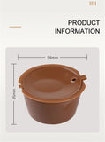 Reusable Coffee Capsule Filter Cup Coffee Machine Adapter Dripper Tea Baskets Pod Strainer for Nescafe Dolce Gusto Coffeeware