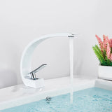 Luxury Brass Basin Faucet Deck Mounted Black Hot Cold Water Bathroom Basin Wash Mixer Tap Single Hole For Bathroom