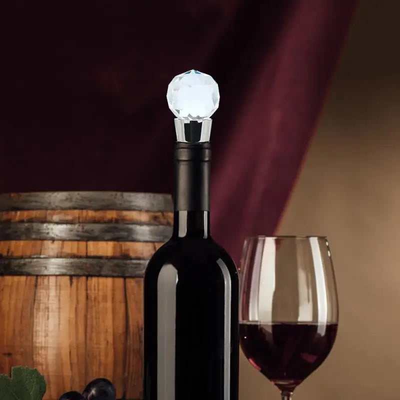 Wedding Wine Stopper Round Crystal Wine Champagne Bottle Stopper Vacuum Sealed Plug Stopper Wedding Gift Hot Sale New Arrivals