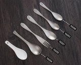 Keith Pure Titanium Rice Spoon Dessert Ice Cream Table Spoon for Kid Restaurant Picnic Tableware Bacteriostatic Healthy Flatware