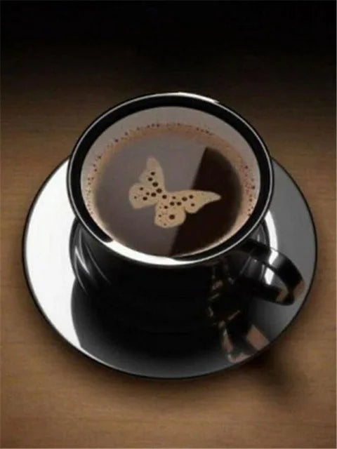 HOMFUN Full Drill Diamond Painting "Coffee landscape" DIY Picture Of Rhinestone 5D Diamond Embroidery Cross Stitch Decor