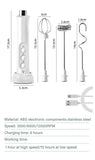 3 In 1 Wireless Rechargeable Electric Milk Frother Foam Maker Handheld Foamer High Speeds Drink Mixer Coffee Frothing Wand