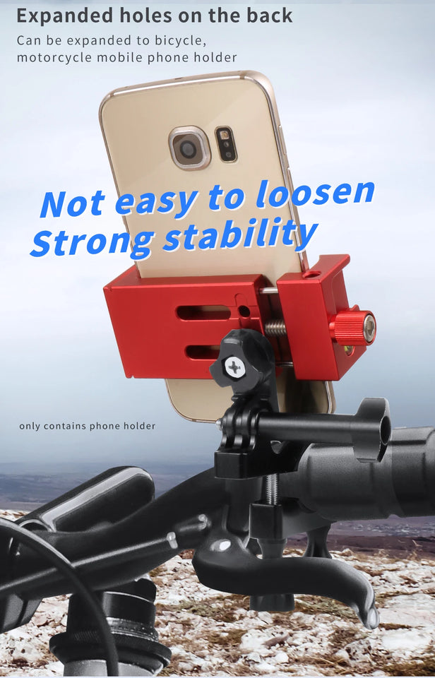Aluminum Alloy Mobile Phone Holder Clip for Smartphone with Spirit Level Cold Shoe Mount 1/4 3/8 Hole Tripod Head Clamp Bracket