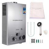 Sihao LPG Gas Hot Water Heater 6L-18L Tankless Instant Butane Propane Gas Boiler With Shower Kit LCD Display For Home Camping ﻿