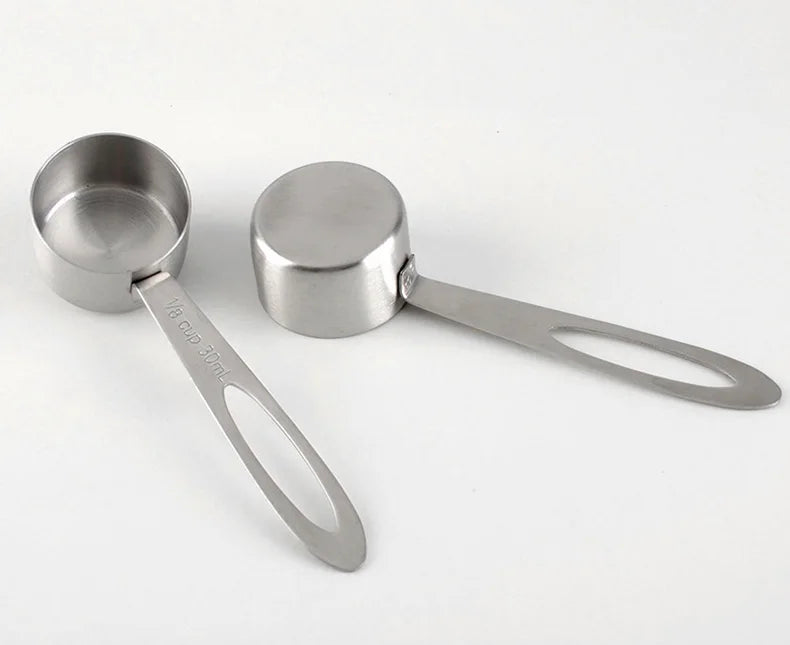 30ml/10g Coffee Bean Spoon Stainless Steel Teaspoons Measure Spoon Coffee Scoop Milk Powder Spoon Home Kitchen Measuring Tool