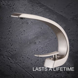 Luxury Brass Basin Faucet Deck Mounted Black Hot Cold Water Bathroom Basin Wash Mixer Tap Single Hole For Bathroom