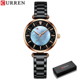 Fashion Stainless Steel Women Luxury Watch Analog Quartz Wristwatch Ladies Elegant Dress Watches Gift Clock Relogio Feminino