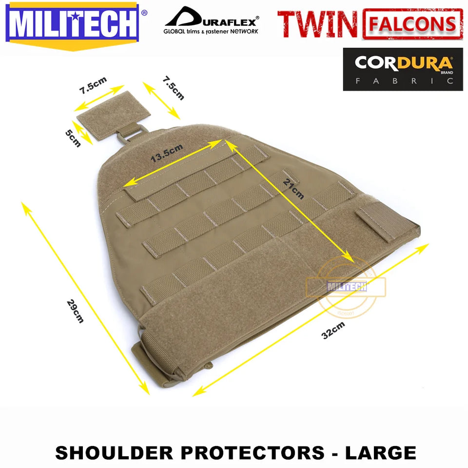 MILITECH NIJ 3A ballistic shoulder protector bulletproof thigh protector NIJ 3A 0101.06 NIJ 0101.07 HG2 deltoid armor protection