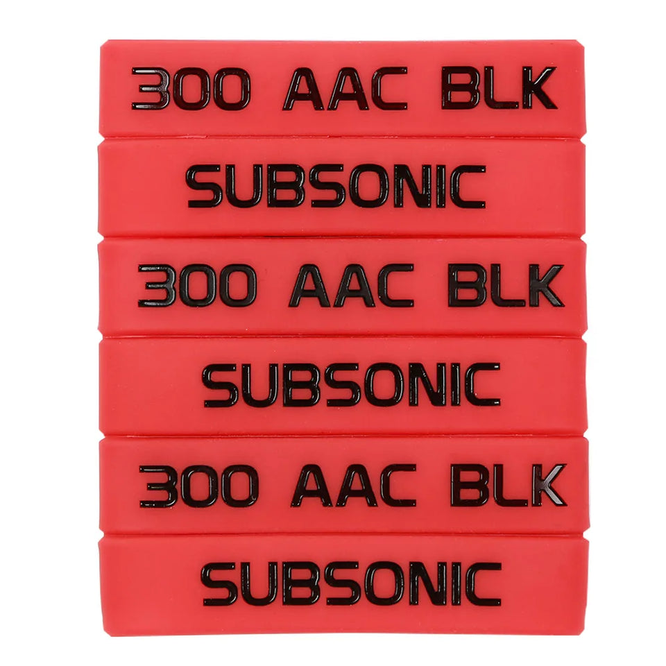6 Pack Marking Band for Magazine 300 Acc BLK Supersonic/Subsonic 300 AAC BLK/7.62x35 mm Magazine Marking Band