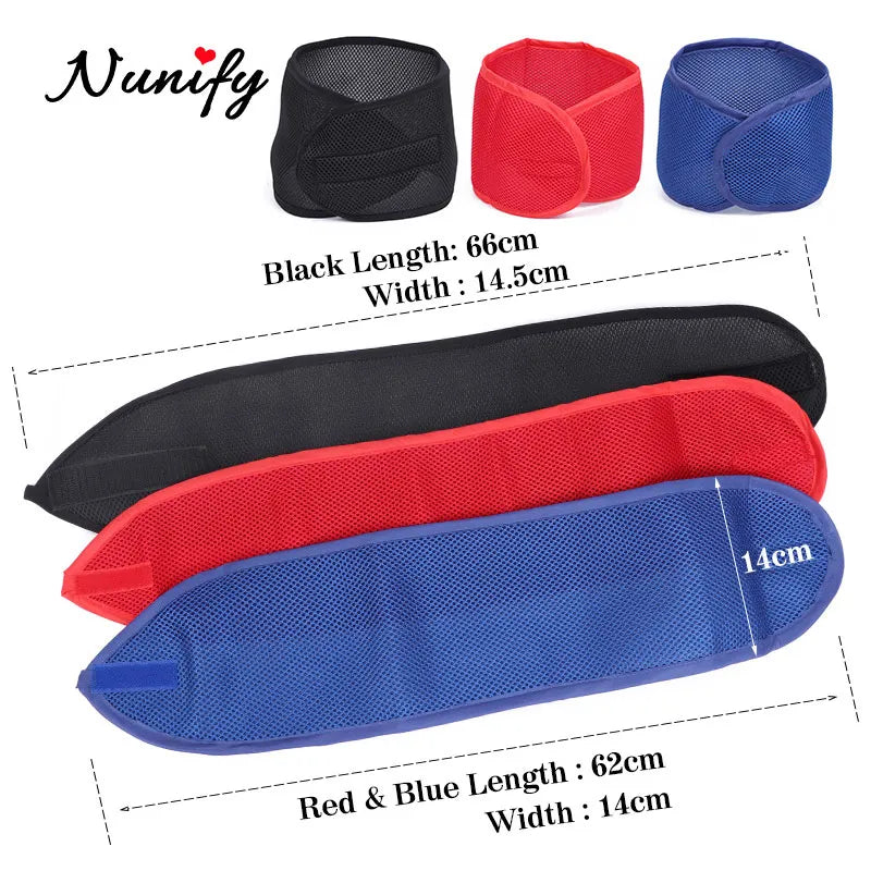 Nunify New Fashion Non Slip Adjustable Lace Wig Headband Foam Mesh Wrap Wig Band Soft Polyester Mesh Belt Bonnets