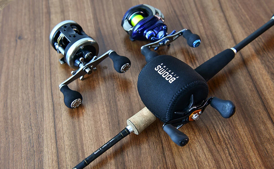Booms Fishing RC1 Neoprene Drum Fising Reel Bag Cover, Super Light And Strong Protect Case Baitcasting Reel Bags 3 Sizes