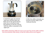 Alloy Mocha Pot 1 Cup 50ml Home Coffee Pot Household Octagonal Moka Coffee Tools