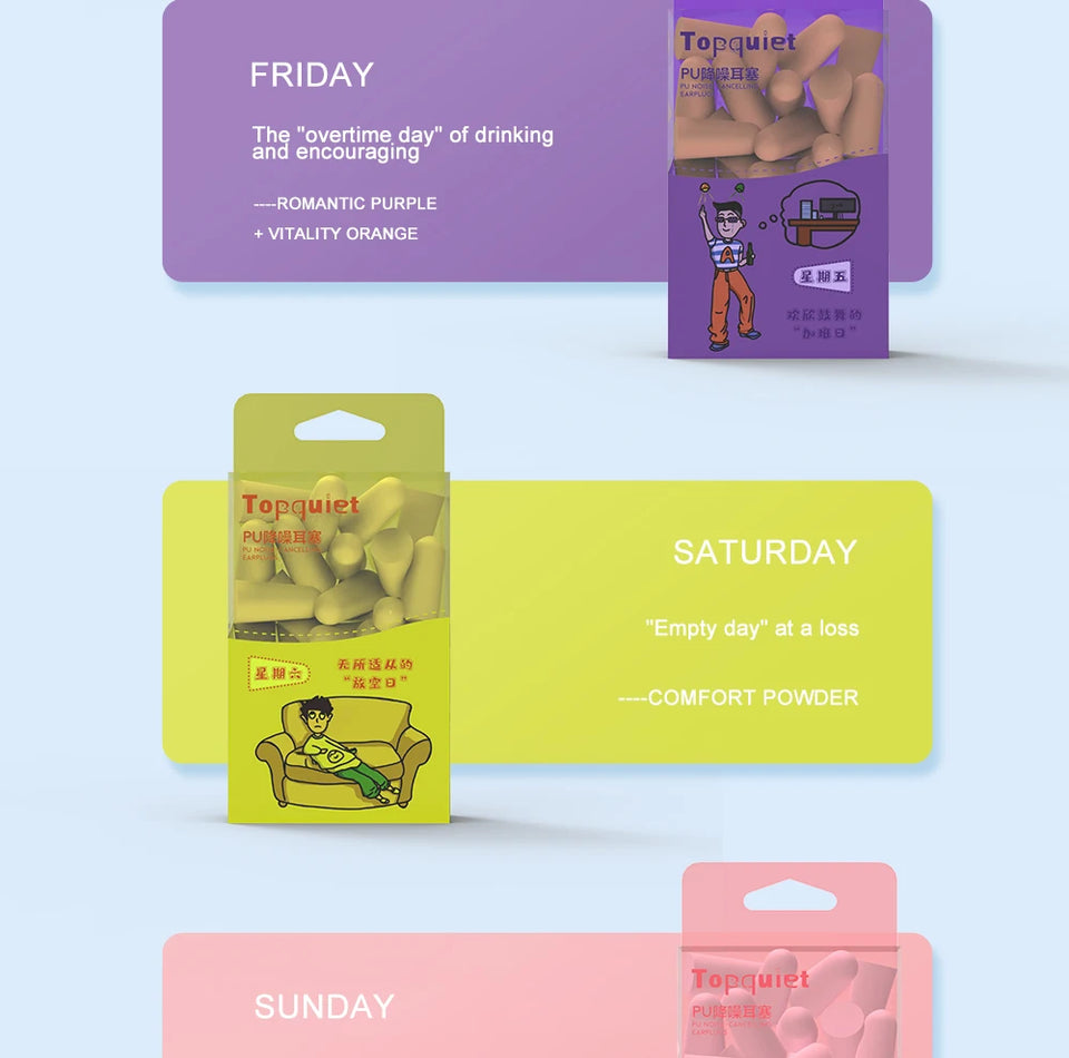 TISHRIC Soft Sleep Earplugs Sleeping Ear Plugs Noise Plugs For Sleeping Noise Reduction Sound Insulation Ear Protection