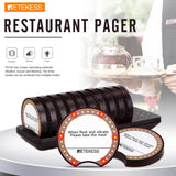 RETEKESS T119 Wireless Restaurant Paging System Coaster Vibrater Buzzer Receiver 2-Way Charge for Cafe Food Trucks