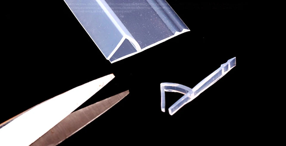 6 8 10 12mm Glass Seals Frameless Shower Bathroom Door Window Balcony Screen Sealing Strip Weatherstrip Draft Stopper Big h