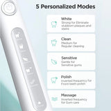 Fairywill Electric Sonic Toothbrush FW-D7 USB Charge Rechargeable Adult Waterproof Electronic Tooth Brushes Replacement Heads 8