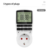 Electronic Digital Timer Switch EU Programmable Electronic Timing Socket EU Plug Outlet Kitchen Appliance Time Control Day/Hour