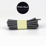 1 Pair 18 Colors Striped Double Color Shoe laces Round Outdoor Sneakers Shoelaces Cotton Boots Shoelace 70CM 90CM 120CM 150CM