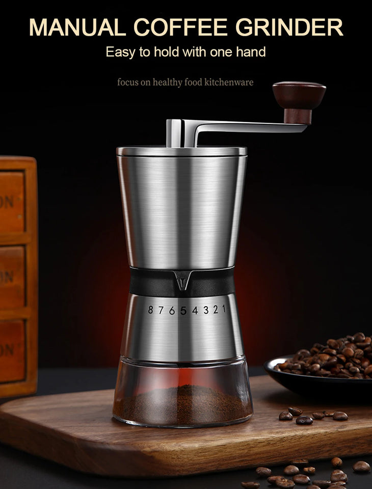 Manual Coffee Grinder High Quality Hand Coffee Mill with Ceramic Grinding Core Adjustable Home Portable Coffee Grinding Tools