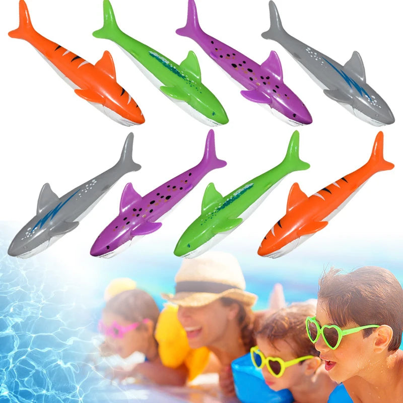 Diving Shark Toys Throw Toy Summer Water Game Pool Game Children Underwater Diving Stick Toy Sports Parenting For Boy And Girl