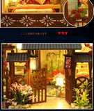 Newest DIY Wooden Dollhouse Japanese Architecture Doll Houses Mininatures with Furniture Toys for Children Friend Birthday Gift