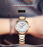 Fashion Stainless Steel Women Luxury Watch Analog Quartz Wristwatch Ladies Elegant Dress Watches Gift Clock Relogio Feminino