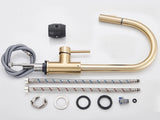 Smart Sensor Touch Kitchen Sink Faucet Brushed Nickel Poll Out Spout Black/Gold Sensor Faucets 360 Rotation Crane Two Functions