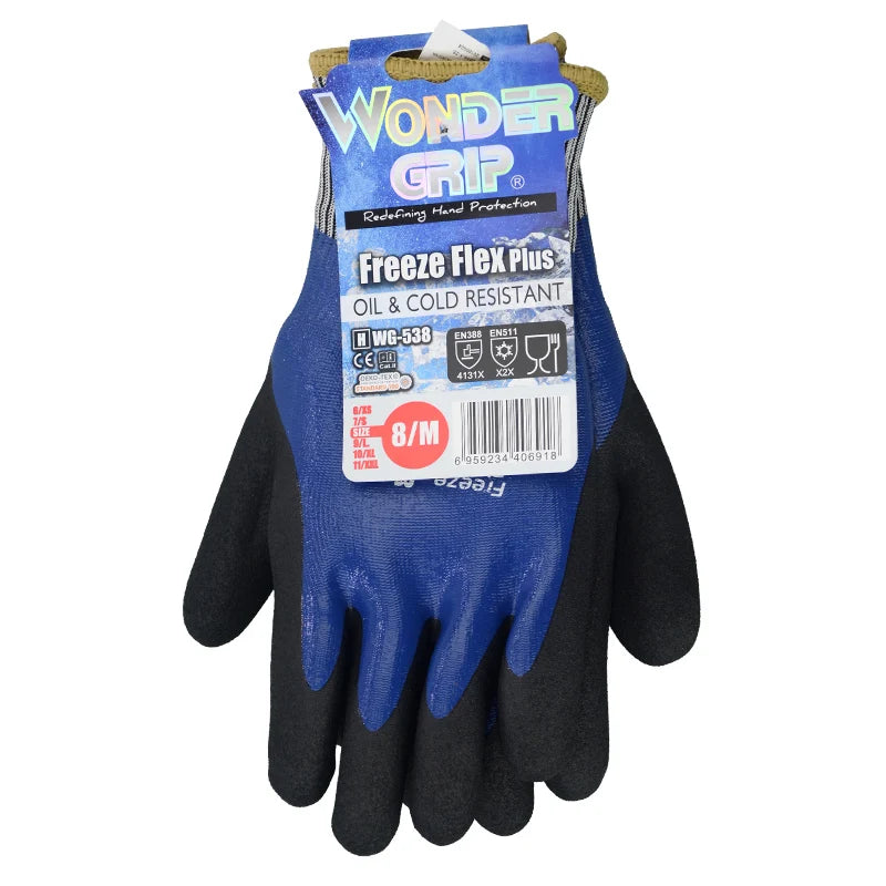 Thermal Warm Winter Work Glove Waterproof -20 Celsius degree Freeze Flex Oil Resistant Garden Skiing Anti Cold Nitrile Safety