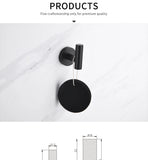 Bathroom Accessories Hardware Set Kit Towel Bar Wall Mount Matt Black Toilet Paper Holder Hand Robe Hook Hanger Stainless Steel