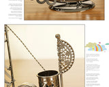 Creative Sailboat Shaped Pen Holder With Clock Office Pencil Box Desk Organizer Stand Case Stationery, Home Desktop Decoration