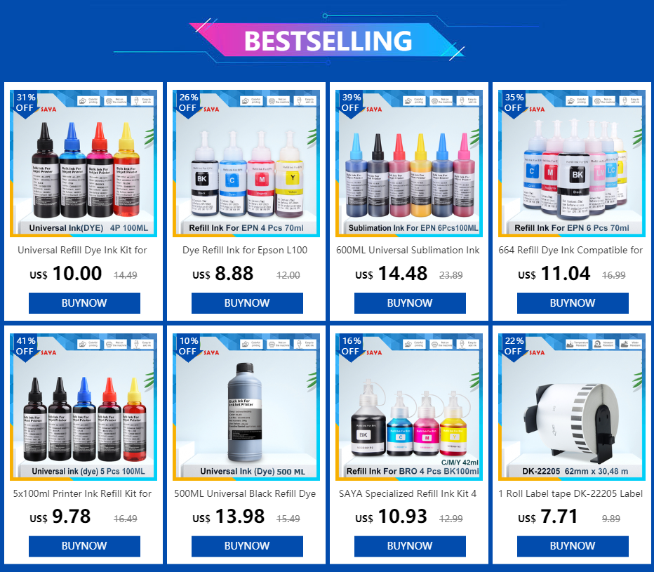 100ml Sublimation Ink For Ricoh GC41 Ink for Ricoh SG2100N SG3100 SG3100SNW SG3110DNW SG3110DN SG3110SFNW Heat Transfer Ink