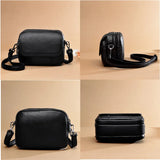 Genuine Leather Women's Casual Fashion Bag Women Messenger Bag Small Shoulder Bag Crossbody Bags for Real Cowhide Women Handbags