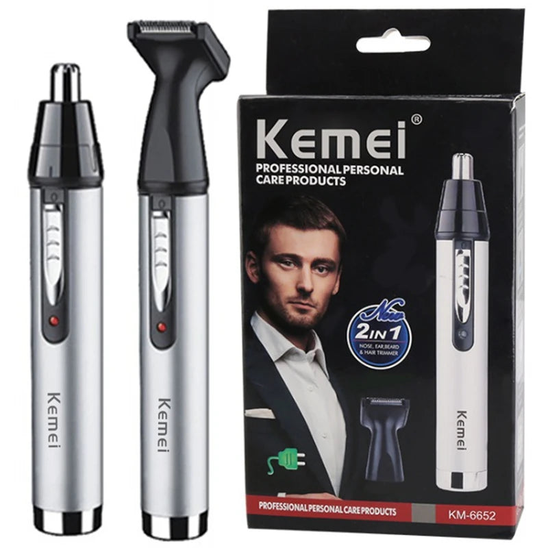 Kemei rechargeable all in one hair trimmer for men grooming kit electric beard trimmer facial body eyebrow nose ear trimer women